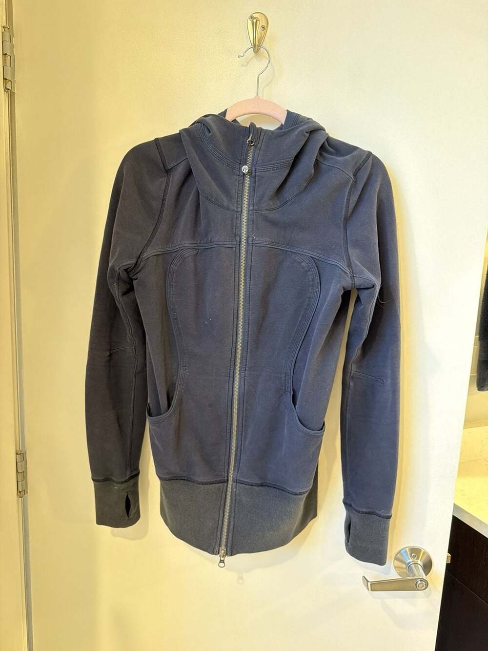 Lululemon Live Simply Jacket II Full Zip Hoodie Navy Blue
